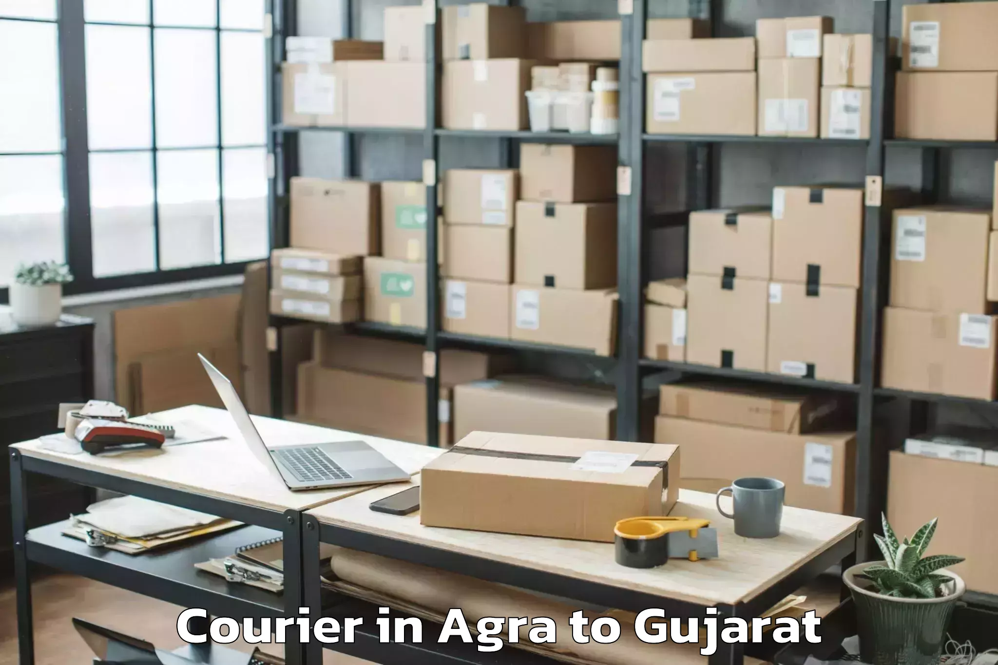 Leading Agra to Shihori Courier Provider